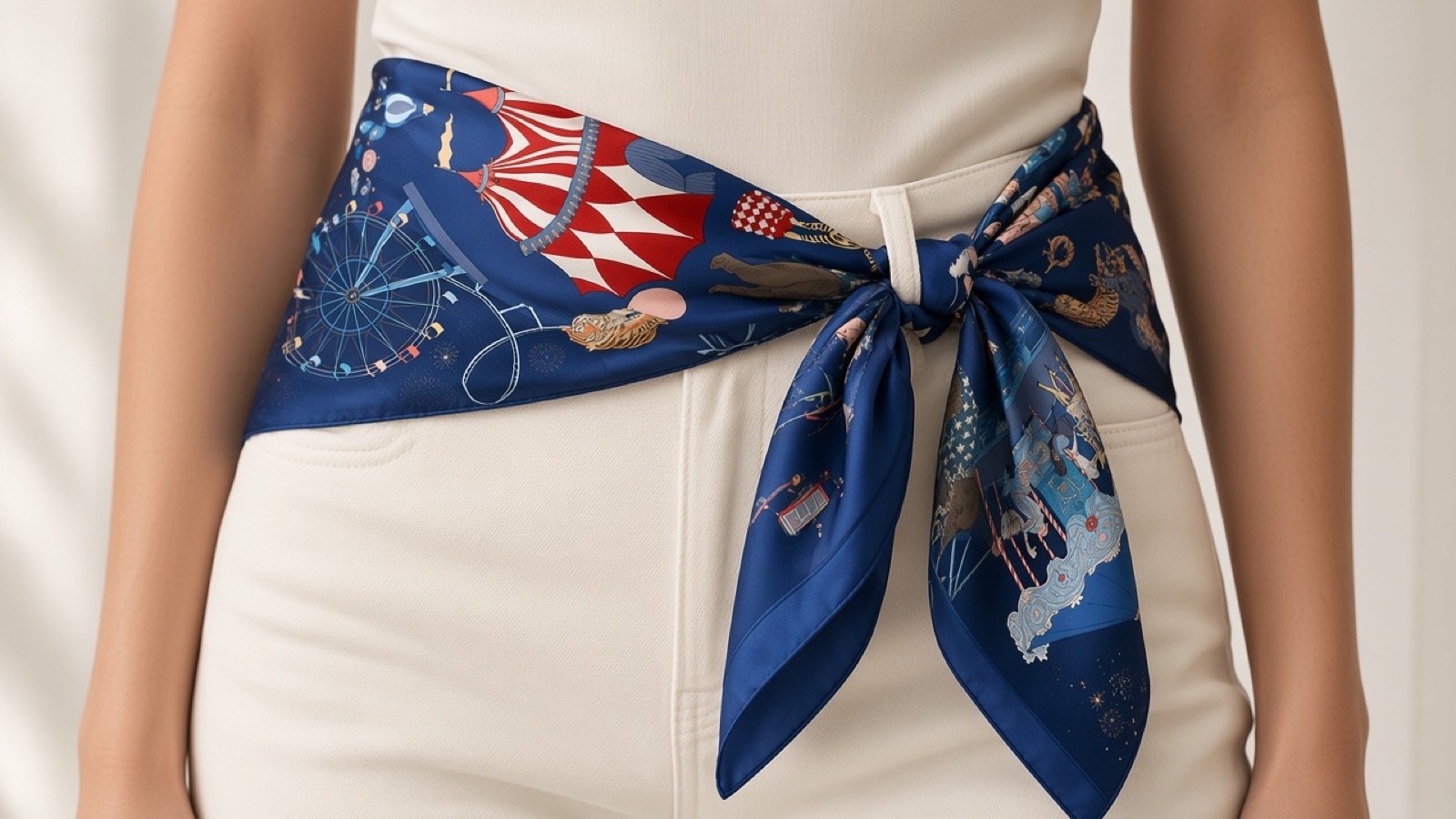 Bandana Belt: Styling a Silk Square at the Waist