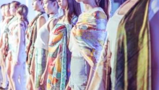 Designer silk scarf final product ready to ship