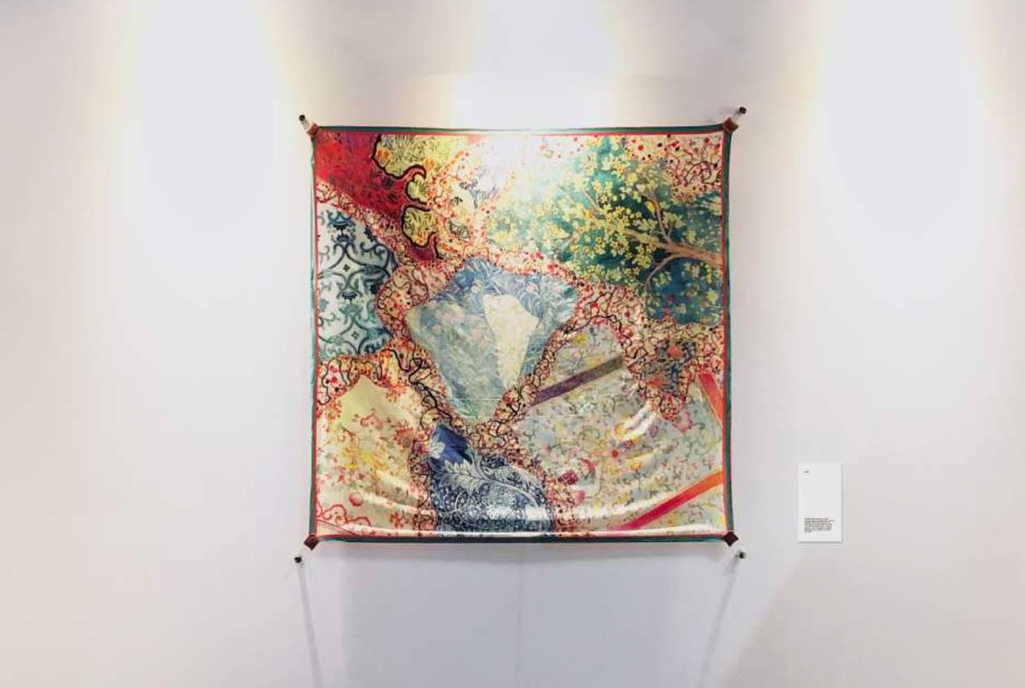 Wenzi silk scarf art studio in Toronto Canada