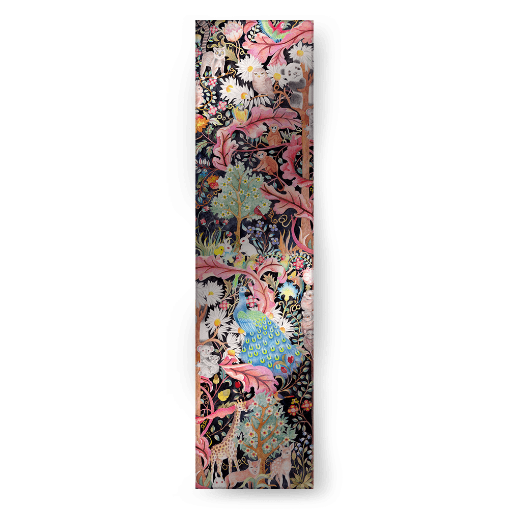 Zoo - Long Silk Scarf & Shawl | Hand-Painted Mulberry Silk Wrap